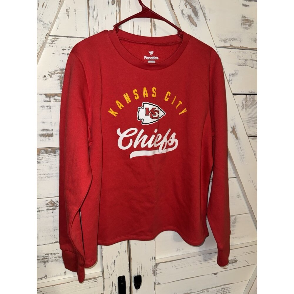Fanatics Women’s XL  Kansas City Chiefs Sweatshirt Red Crop